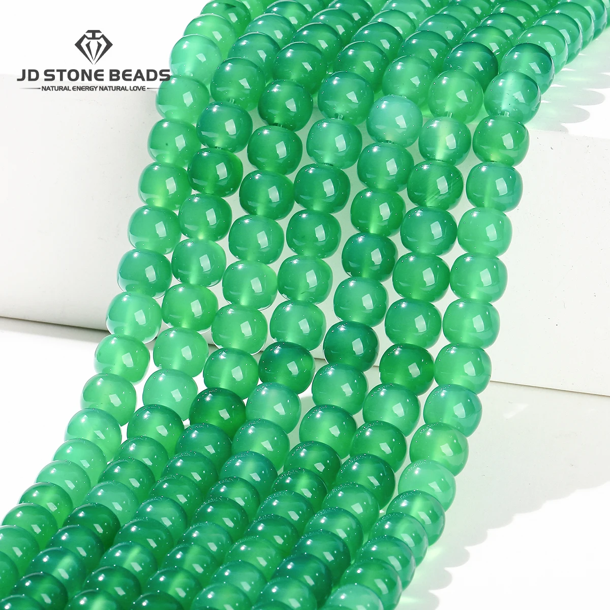 

6*7mm Natural Stone Green Agate Barrel Shape Bead Polished Loose Spacer Bead for Jewelry Making Diy Necklace Bracelet Accessory