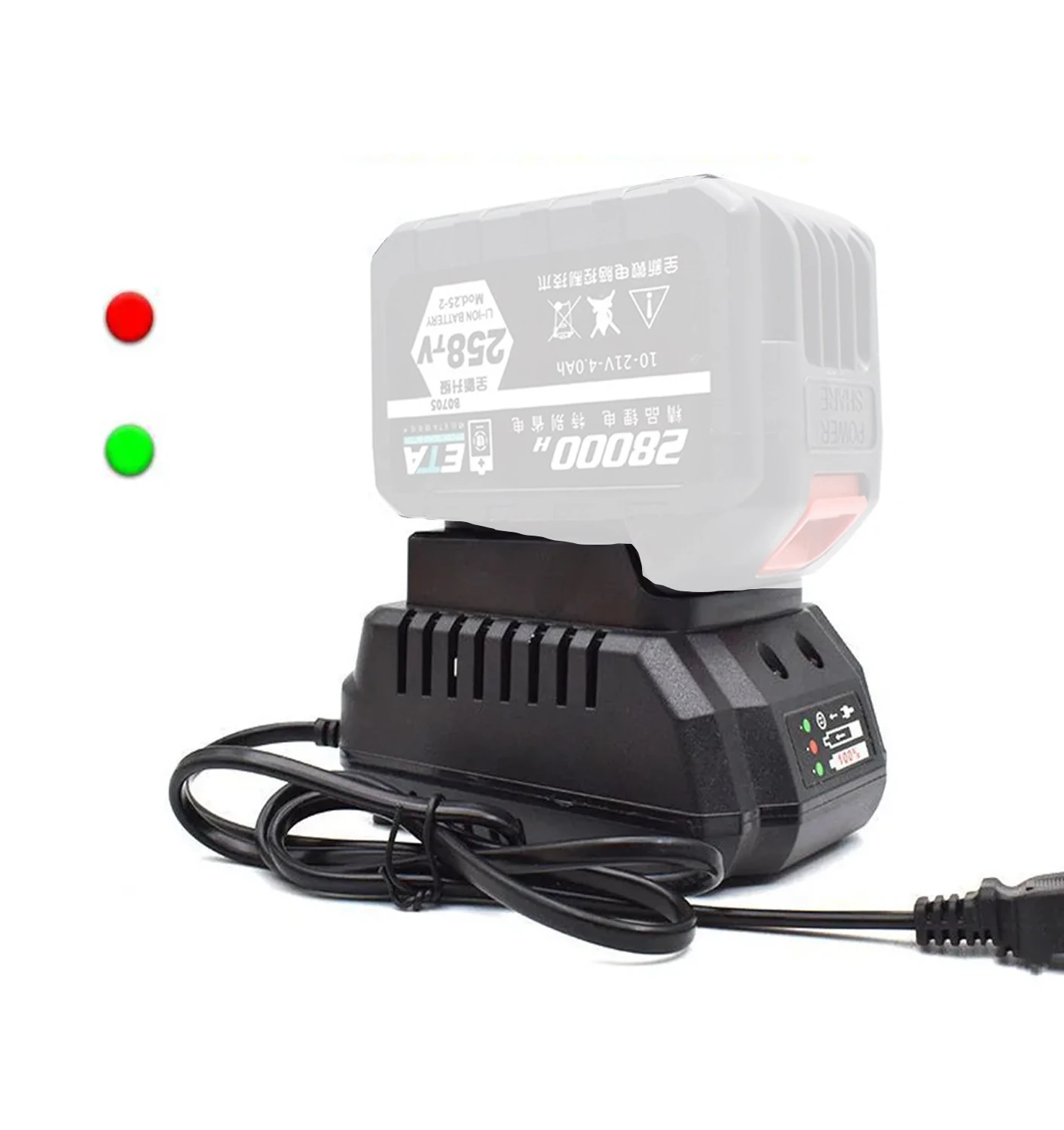 

Battery Charger for Makita Model 18V 21V Lithium Battery 2.0A Fast Charging Battery Charger for BL1415 BL1815 BL1830 BL1850
