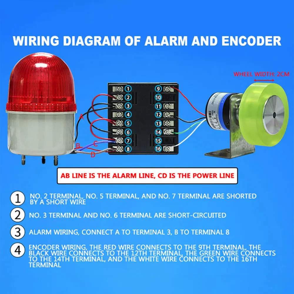 Intelligent Length Meter Counter Roller Type Electronic Digital Display Forward And Reverse Addition and Subtraction Meters