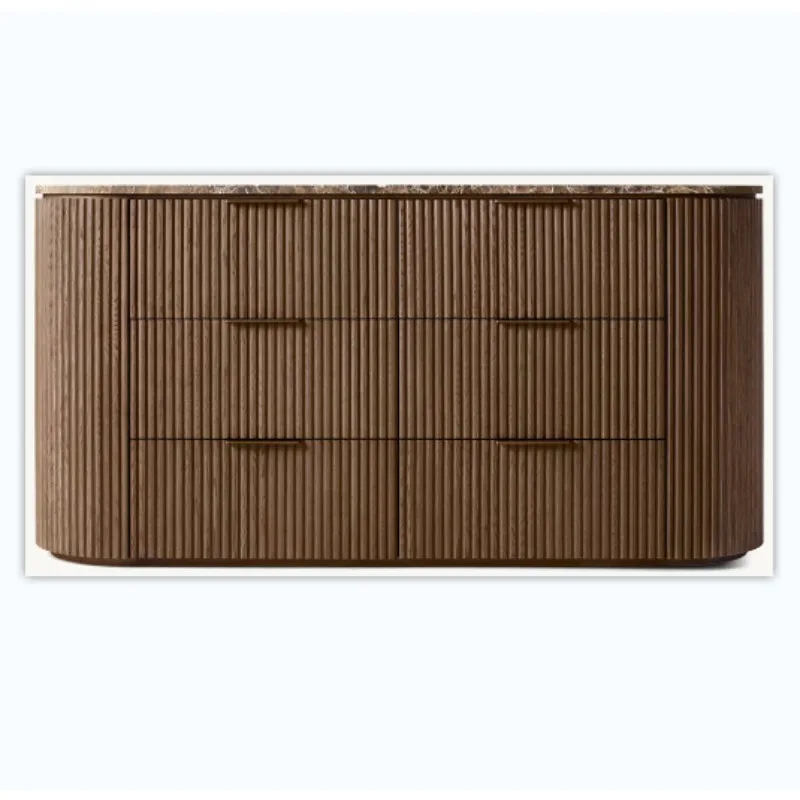 

American solid wood high-end luxury villa bedroom chest chest chest of drawers dresser locker storage cabinet