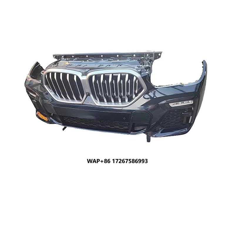 

For X6 G06 Sport Car Front Bumper Kit Accessories Plastic Headlights Engine Hood Mudguard