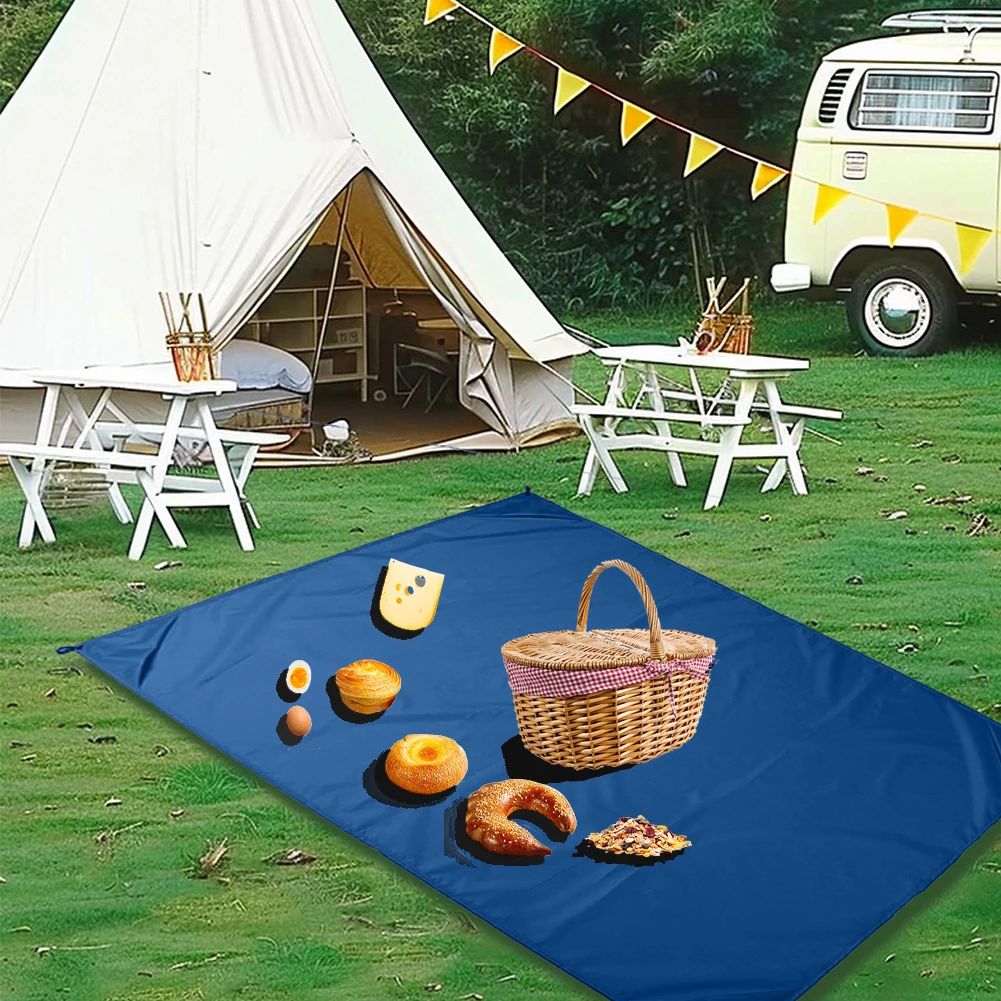 طوي سجادة للرحلات مقاوم للرطوبة مقاوم للماء سجادة للرحلات 1.4x2 متر المحمولة التخييم حصيرة الرمال الحرة شاطئ حصيرة لحديقة الحديقة الشاطئ