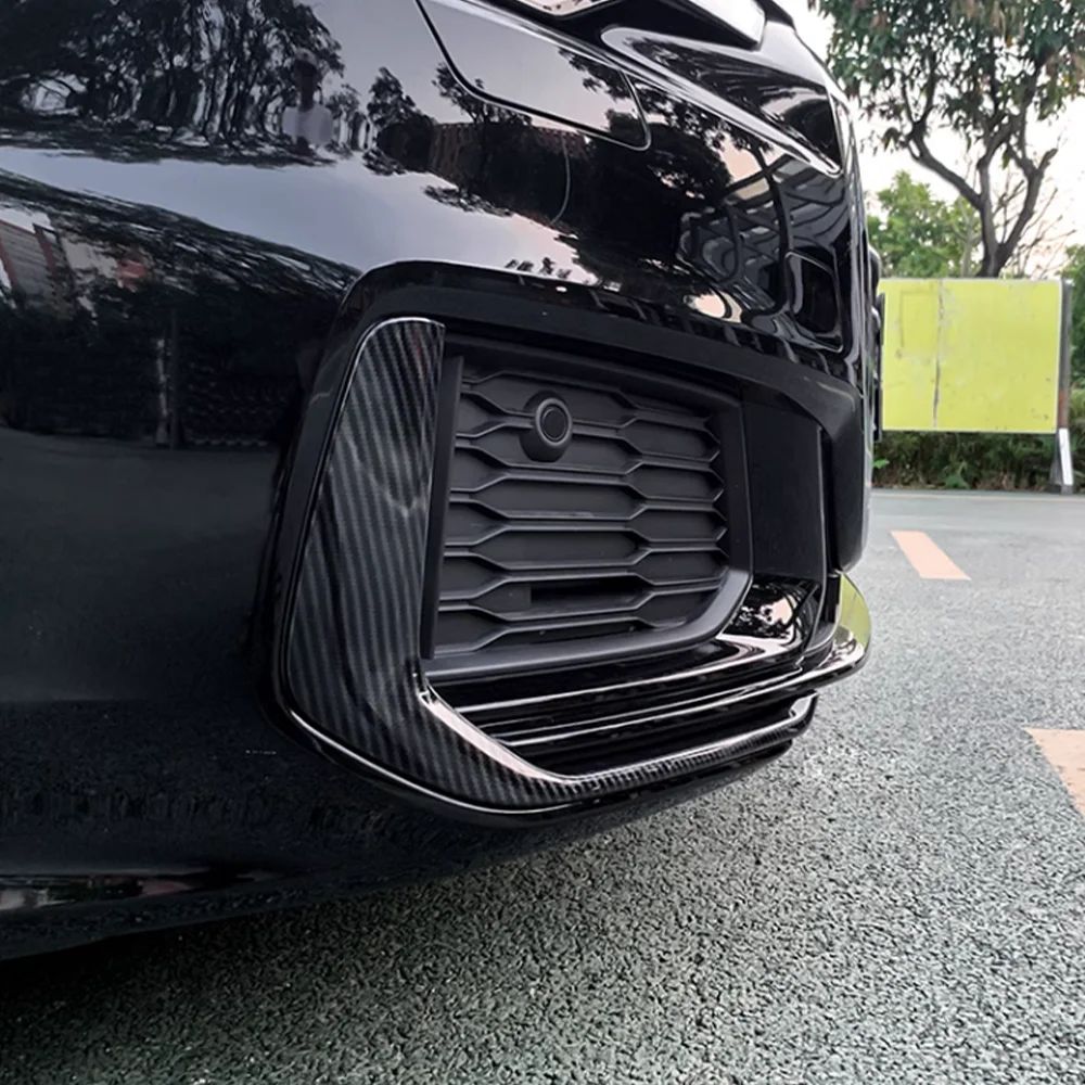 For Audi A6 SLINE S-LINE S6 C8 Avant 2019 2020 2021 2022 Car Front Bumper Side Fog Light Splitter Spoiler Trim Car Styling