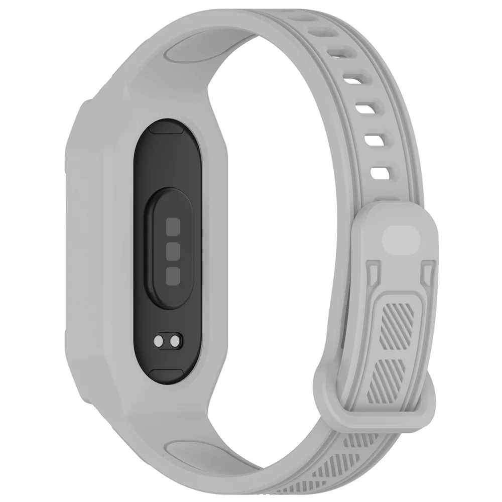 Watchband For Xiaomi Band 9 Silicone Watch Strap With Texture Surface Integrated Wristband For Xiaomi Band 9NFC/8NFC