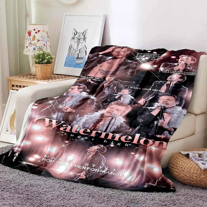 Harrystyles flanella morbida coperta calda coperte retrò per letti camera da letto soggiorno divano coperta da viaggio coperta da Picnic