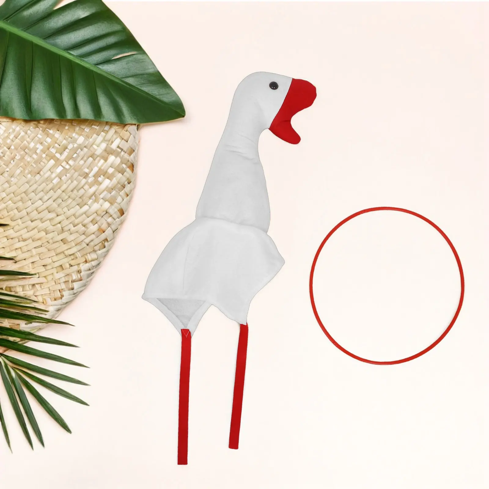 1Set Goose Costume Ring Toss Game Set Social Party Photo Prop Interactive Throwing Game for Family Friends Festive