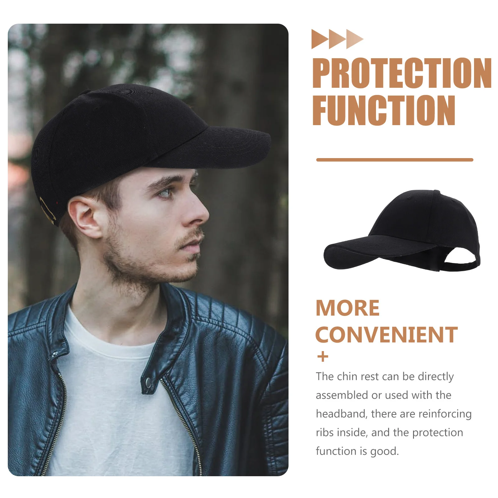 

Universal Bump Hat Durable Reliable Hard to Fade Smooth Surface for Construction Sites Outdoor Sun Hats Bump Caps for Men