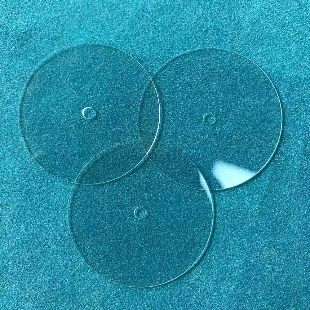 Quadrante di orologio in cristallo di vetro minerale di spessore NH35/36 28,5 mm 0,4 mm di vendita caldo per orologio SKX007