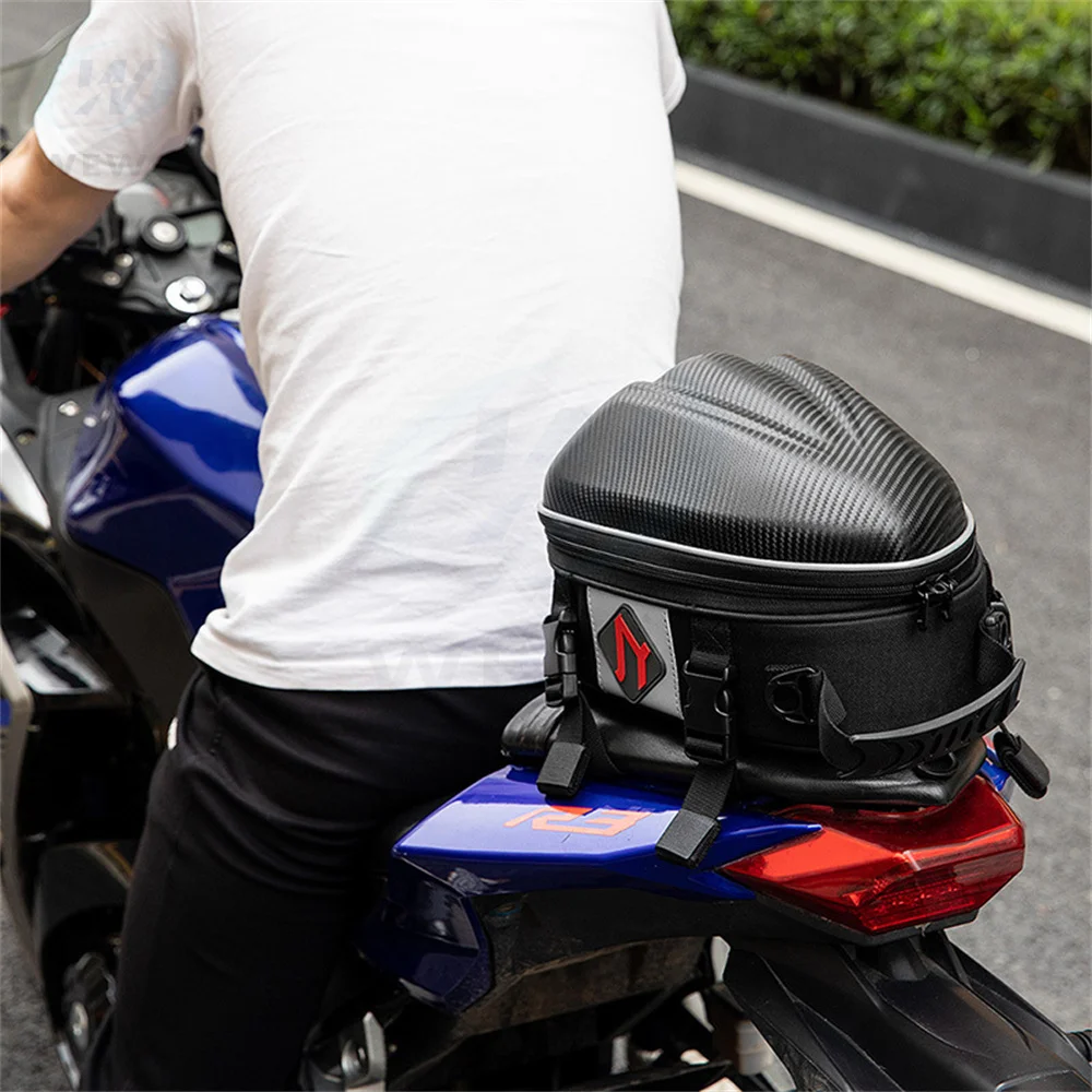 Motorcycle Tail Bag Tailbag Rear Pack Rear Seat Bag Backseat Pack Backpack Crossbody Bag Kit Luggage Bags Saddle Bag Tank Bags