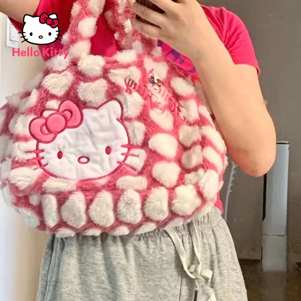 TAKARA TOMY Hello Kitty 2021 New Plush One-shoulder Handbag Creative Fashion Casual Backpack