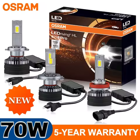 OSRAM Original H7 H4 Led Car Headlight Bulb 9012 HIR2 Lamp HB2 9003 9005 9006 HB4 HB3 H11 H8 Fog Lights 6000K White With Ballast