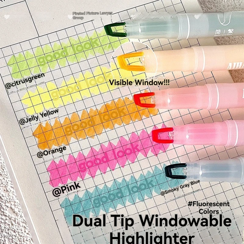 Rotulador resaltador de punta  - Pastel Highlighter Set Double Ended reseña y precio