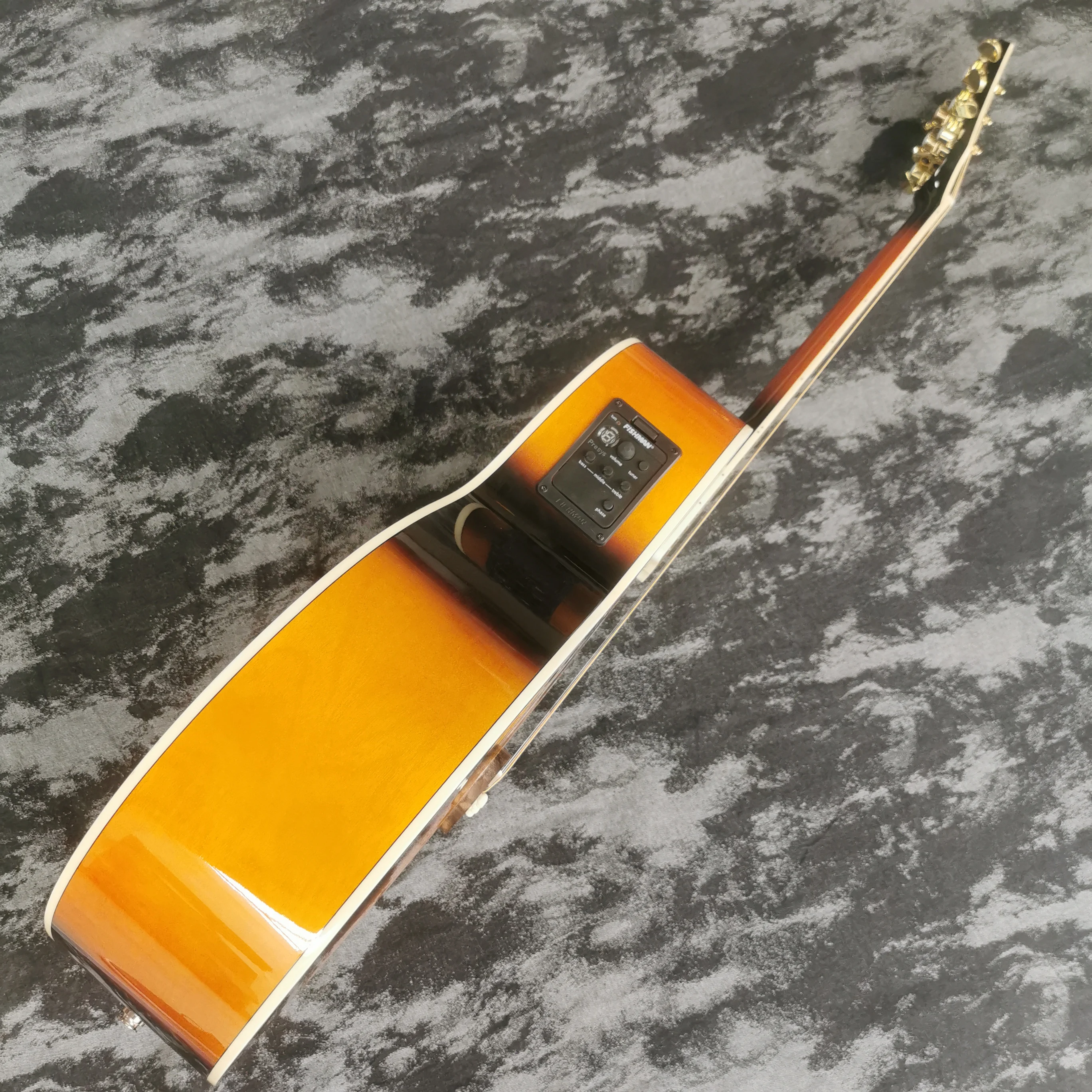 43 inch J200 mold sunset color bright photoelectric box guitar