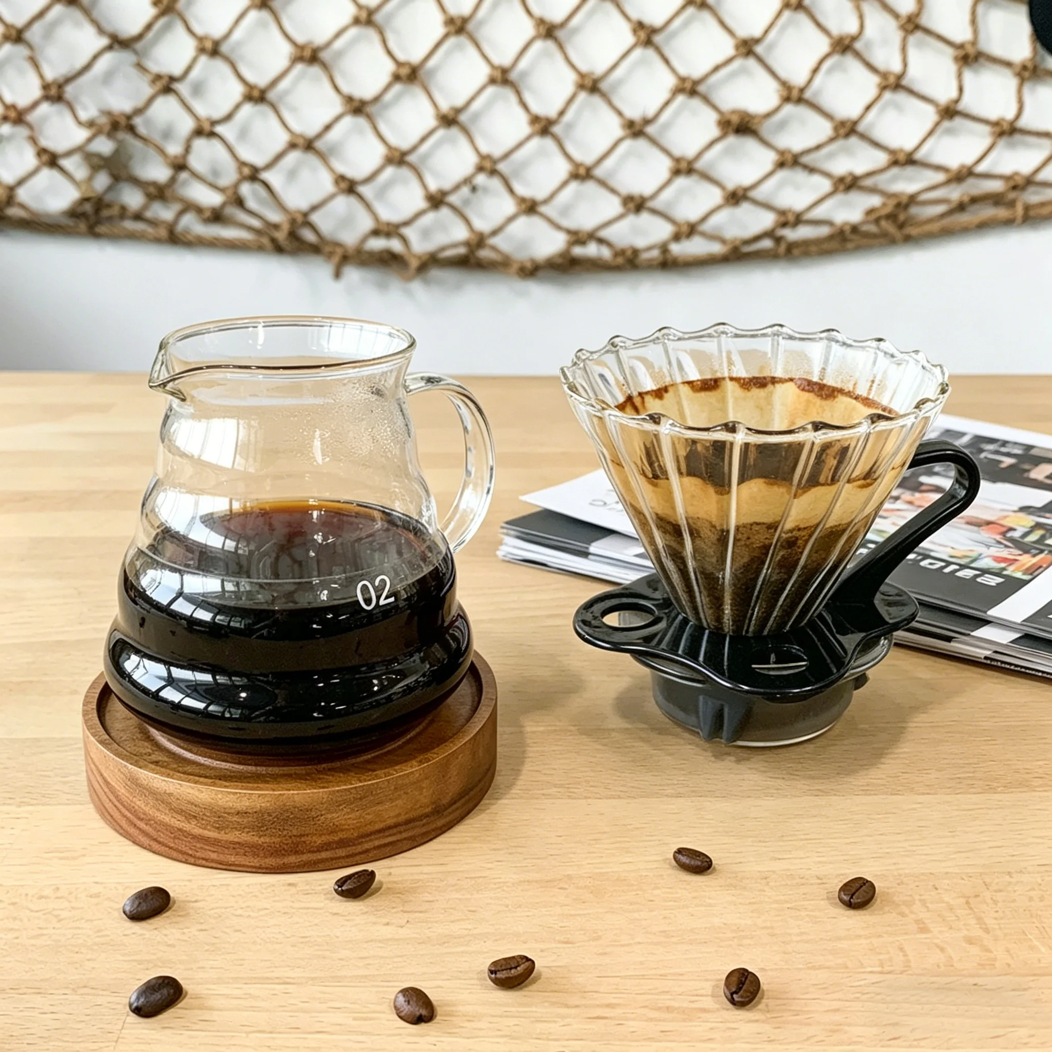 Set da Caffè Pour Over in Vetr - Coffee Dripper V60 recensione e prezzo