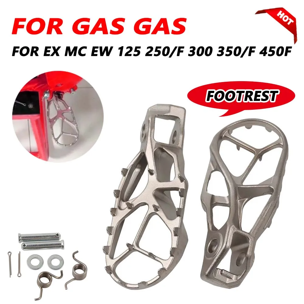 

2024 Footrest Foot Pegs Pedal Rest Footpegs for GasGas Gas Gas EC 300 EX MC 125 250 350 450 EW 500 F 250F 350F 450F 500F