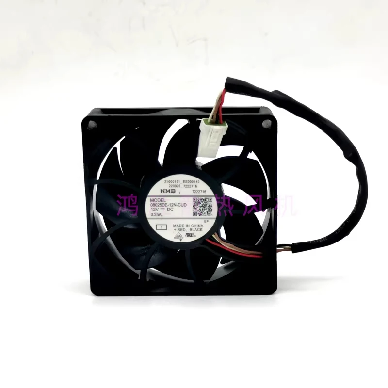H  1PCS FOR  NMB 08025DE-12N-CUD 12VDC 0.25A 4-wire cooling fan 8025 8 cm
