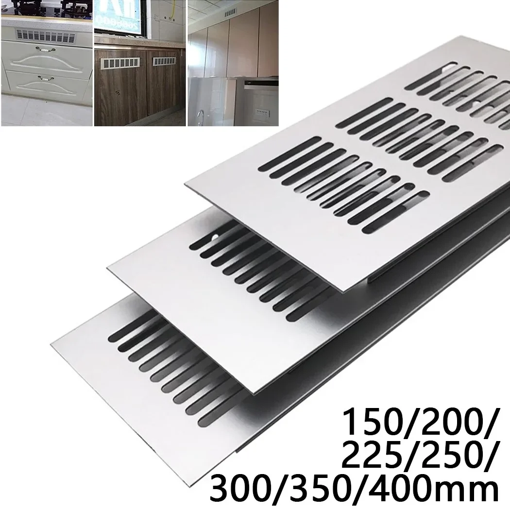 

1pc 80x150-400mm Aluminium Alloy Air Vent Silver Louvred Grill Ventilation Grille Cover Ventilation Grille Vents Parts