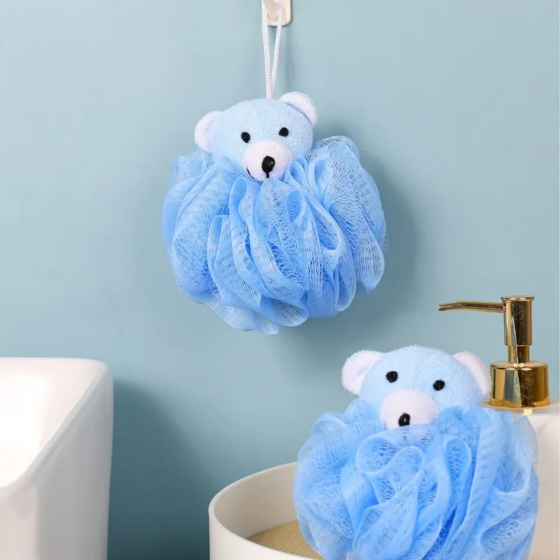 حمام الإسفنج الحيوان الاطفال اللوف حمام بوف شبكة ألعاب حيوانات حمام الإسفنج الملونة الكرتون الجسم الغسيل كرات دش شبكة للأطفال #3