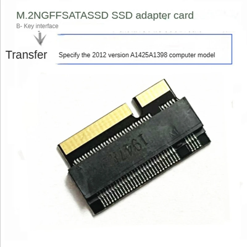 Carte adaptateur de disque dur M.2 Ngff vers version 2012 pour Apple Pro, carte de transfert de disque dur, noir, A1425, A1398, 2 pièces