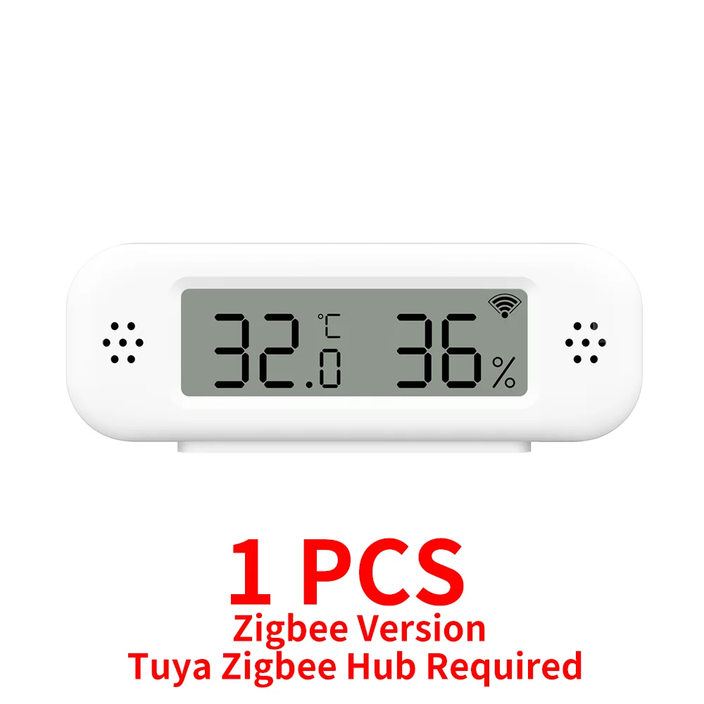 Tuya WiFi Zigbee 3.0 Temperatuur-vochtigheidssensor Hygrometer Thermometer App Remote Monitor Werk met Yandex Alexa SmartLife