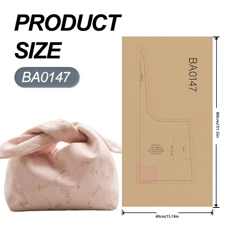 Knot Wristlet Pouch Sewing Patterns, Sewing Patterns for Beginner, Easy Sewing Project, HD Color Step-by-Step Instructions