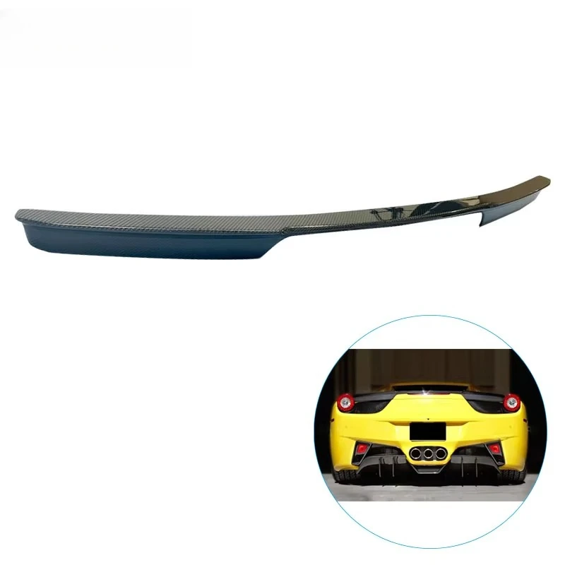 

For Ferrari 458 Carbon Fiber Rear Ducktail Spoiler Carbon Fiber Wing Ferrari 458 Italia 2010-2015 Rear Ducktaill Spoiler