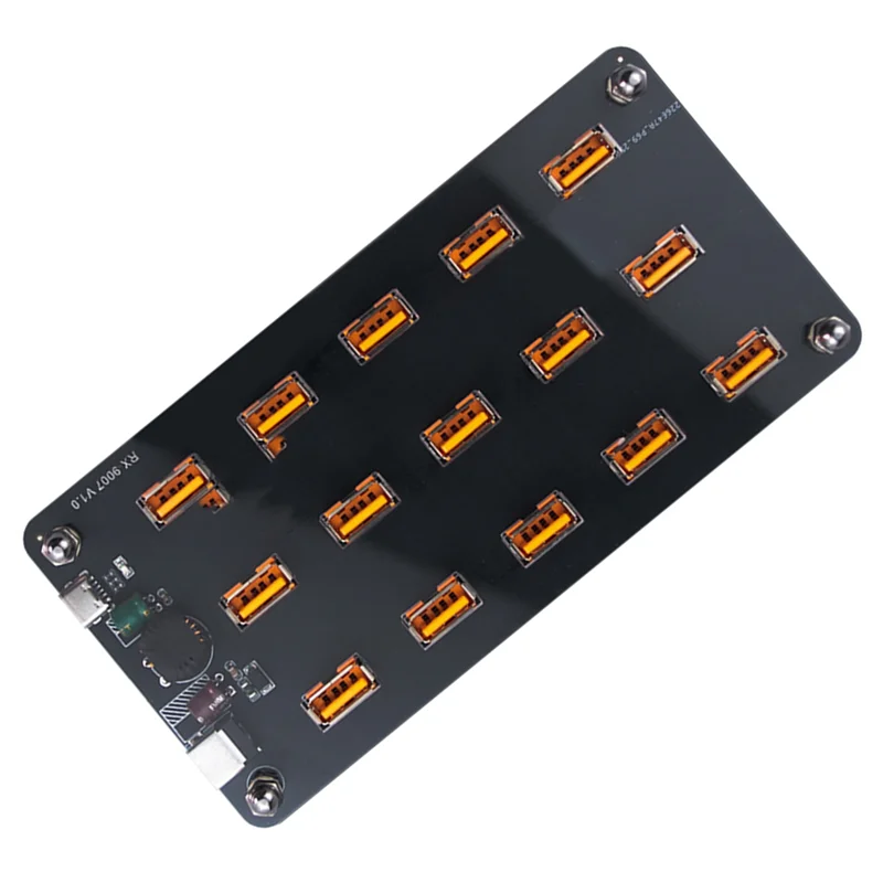 X16A 2025 НОВИНКА-15 портов Прозрачный дизайн Micro-USB Атмосфера Ночной светильник База питания