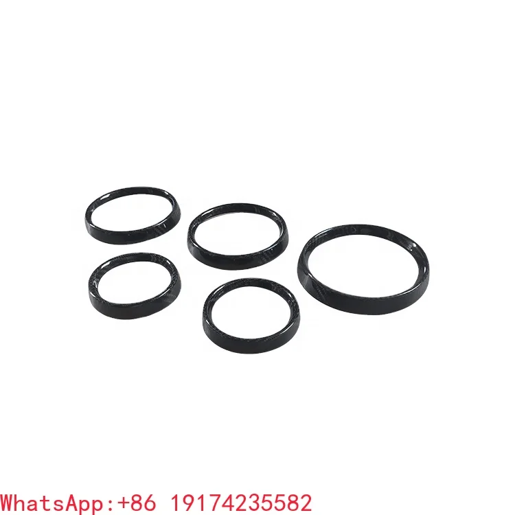 

For Porsche 911 Real Carbon Fiber Interior Dash Dashboard Gauge Rings Bezel Tuning Cover
