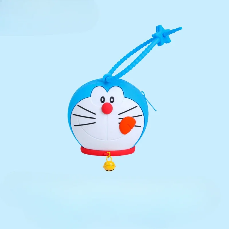 Kawaii Doraemons Kids Mini Coin Purse Children Cute Circular Wallet Cartoon Creative Money Bag Pendant Accessories Gifts