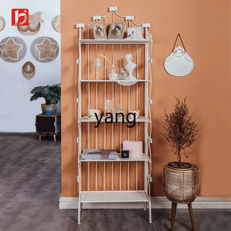 LMM old white five-layer floor rack three-layer desktop storage rack