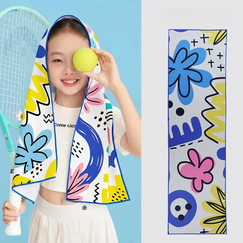 New Printed Sweat Towel Summer Outdoor Children's Sports Towel Cooling Cold Towel Sweat Quick Drying Cold Towel