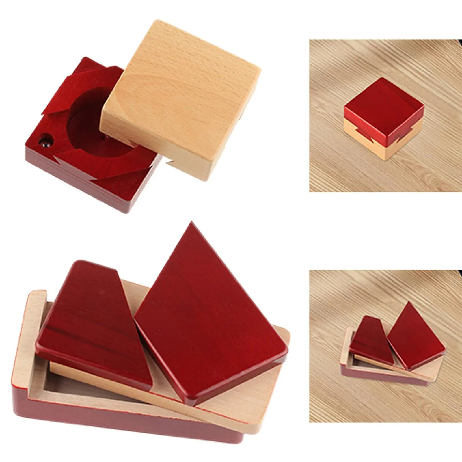 Casse-tête en bois, jouet éducatif mental, boîte à bibelots, boîte d'argent de jeu pour adultes, carte cadeau d'anniversaire, d'apprentissage de noël