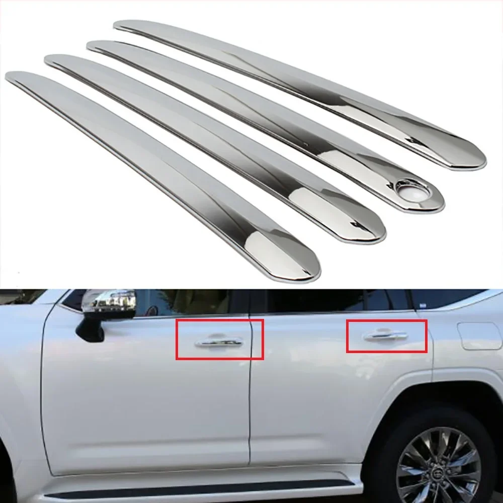 

Новинка 2021 2022 года для Toyota Land Cruiser 300 LC300 ABS Chrome, крышка дверной ручки автомобиля, защитная крышка, наклейка на автомобильный аксессуар, 4 шт.