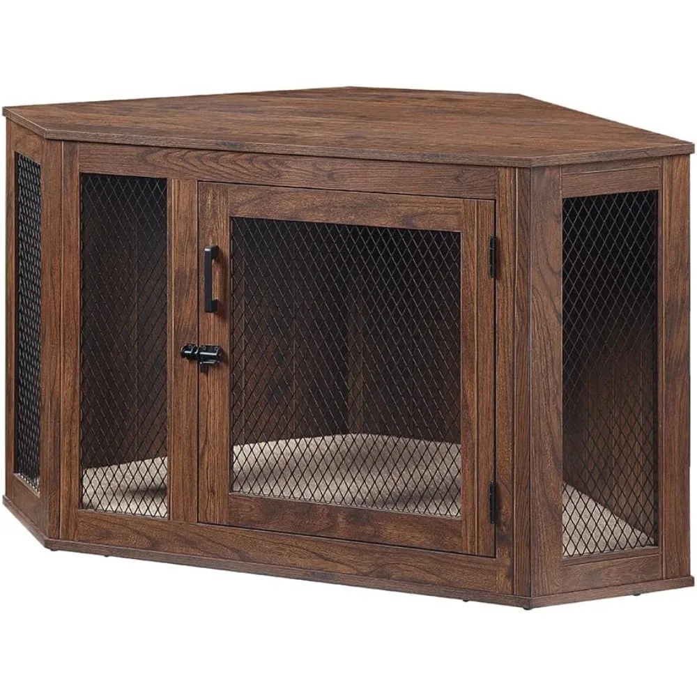 Kennels, Indoor Aesthetic Puppy TV Stand, Modern Decorative Wood Pet House Dog Cage, Kennels