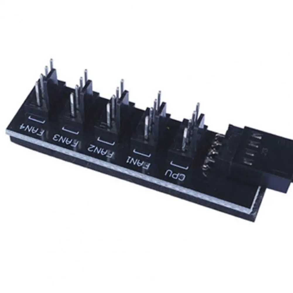 4in1 PWM Temperature Control Fan Hub Extension Cable CPU 4 Pin Adapter Cable Computer Case Power Cable Connector