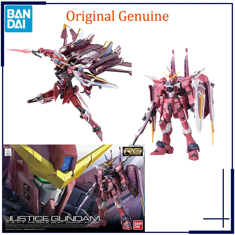 

Bandai Аниме оригинальная модель юстиции гандама RG 1/144 Подлинная Сборка игрушки экшн-фигурки подарки коллекционные украшения для мальчиков детей