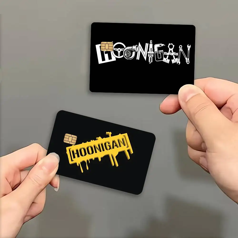 Adesivo Ultra Fino H-Hugos Cool B-Boss Logo Anime para Cartão de Débito e Crédito, Engraçado, Não Desbota, para Gastar ou Poupar