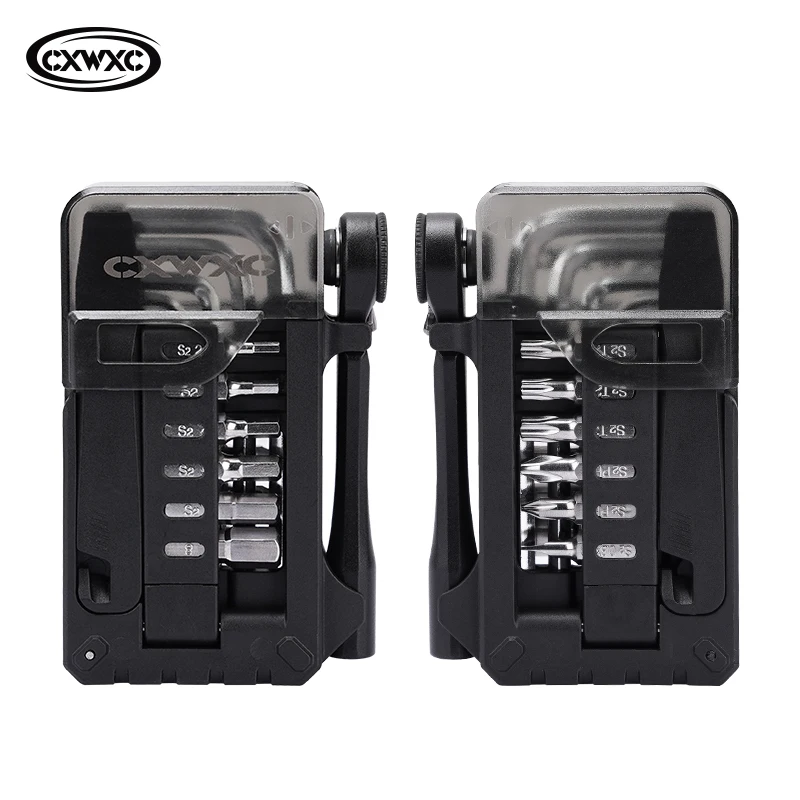 

CXWXC Bicycle Ratchet Wrench Set Multifunction Bike Hand Allen Key Tools Tyre Lever Quick Release Ratchet Wrench Repair Tools