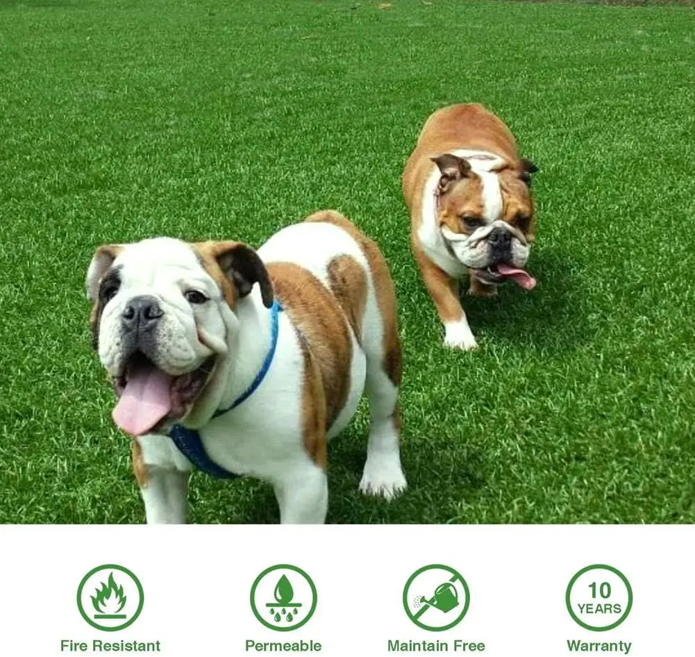 

Искусственный травяной газон 6 футов x 15 футов, высота ворса 1,38 дюйма, реалистичная синтетическая трава, ковер для домашних животных из искусственной травы Astro