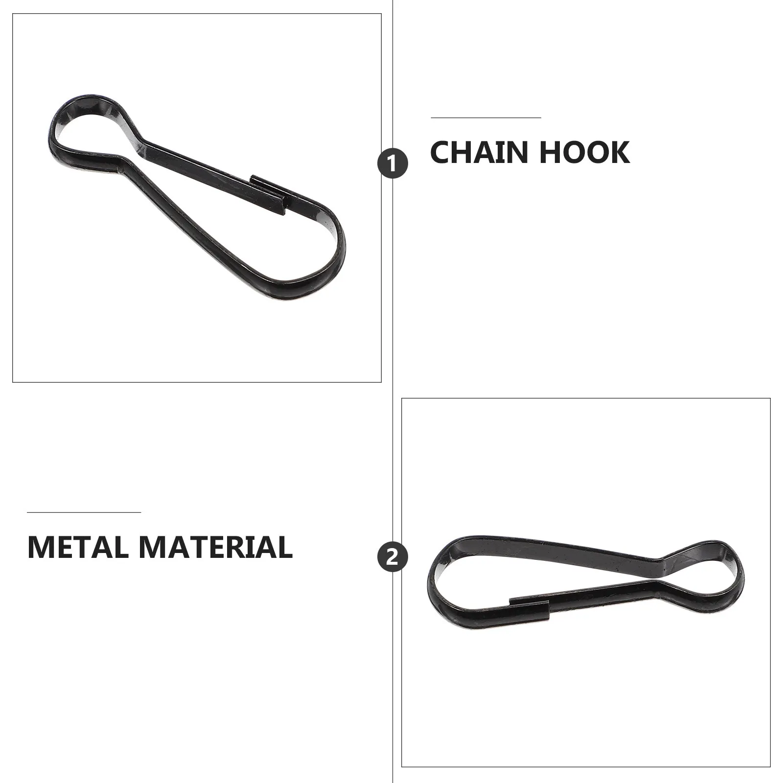 Heavy Duty Spring Snap Carabiner Hooks 100 Pack Metal Keychain Clips for Backpacks Keys and Outdoor Gear