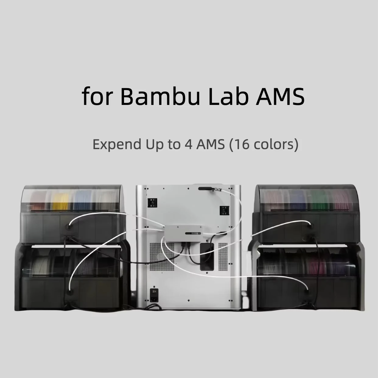 Для Bambu Lab AMS Hub Expand AMS Connection для принтеров серии Bambu X1/P1 AMS Unit Multi-AMS 16-канальный комплект обновления AMS 2 Pro