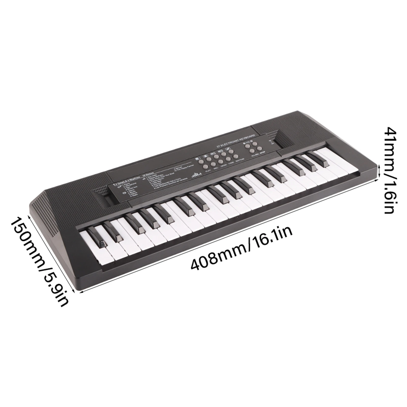 Electric Keyboard 37 Key Piano Children's Musical Instrument Toy Microphone Recording Function