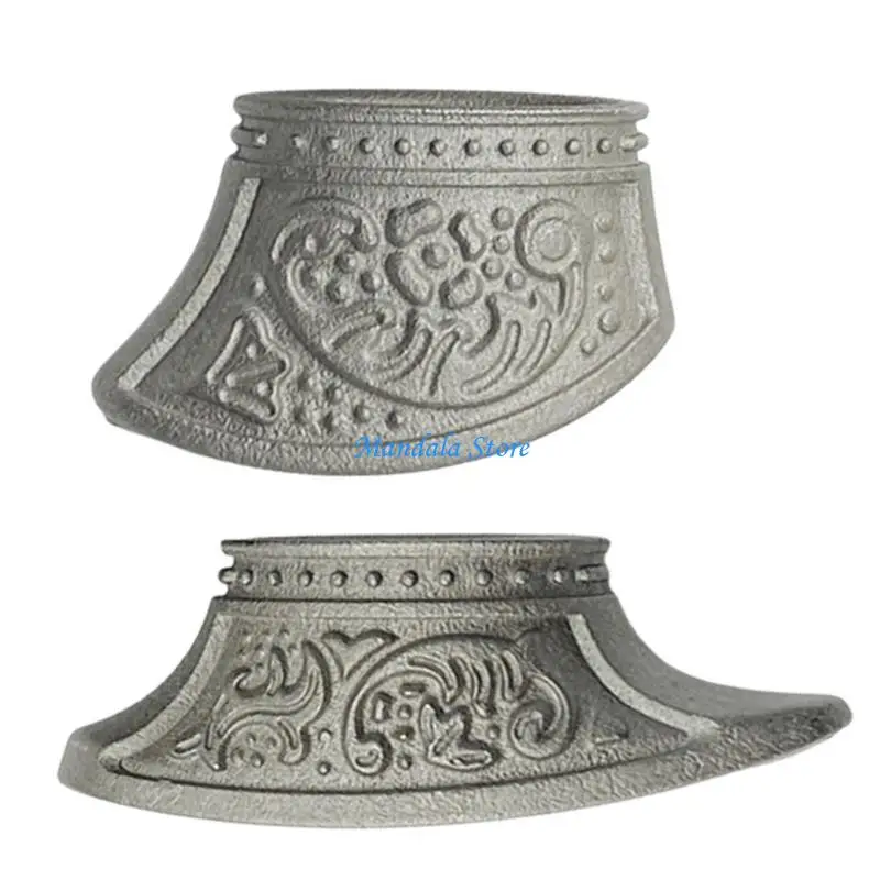 U2JC Stainless Steel Making Cutter Handle Hand Guard Protect Cutter Embryo Make Accessories Tool Pommel Finger Bolsters Casting