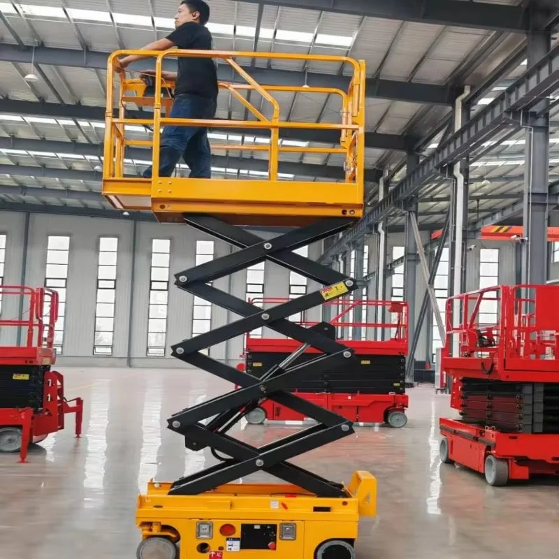 

China Lifting Height 4m 8m 10m 13.8m Stationary Hydraulic Electric Mini Scissor Lift Platform 500kg