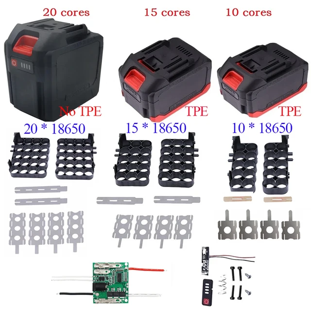 10/15/20 rdzeni plastikowa obudowa baterii schowek Shell PCB płytka ładująca do obudowy baterii Makita akcesoria do elektronarzędzi