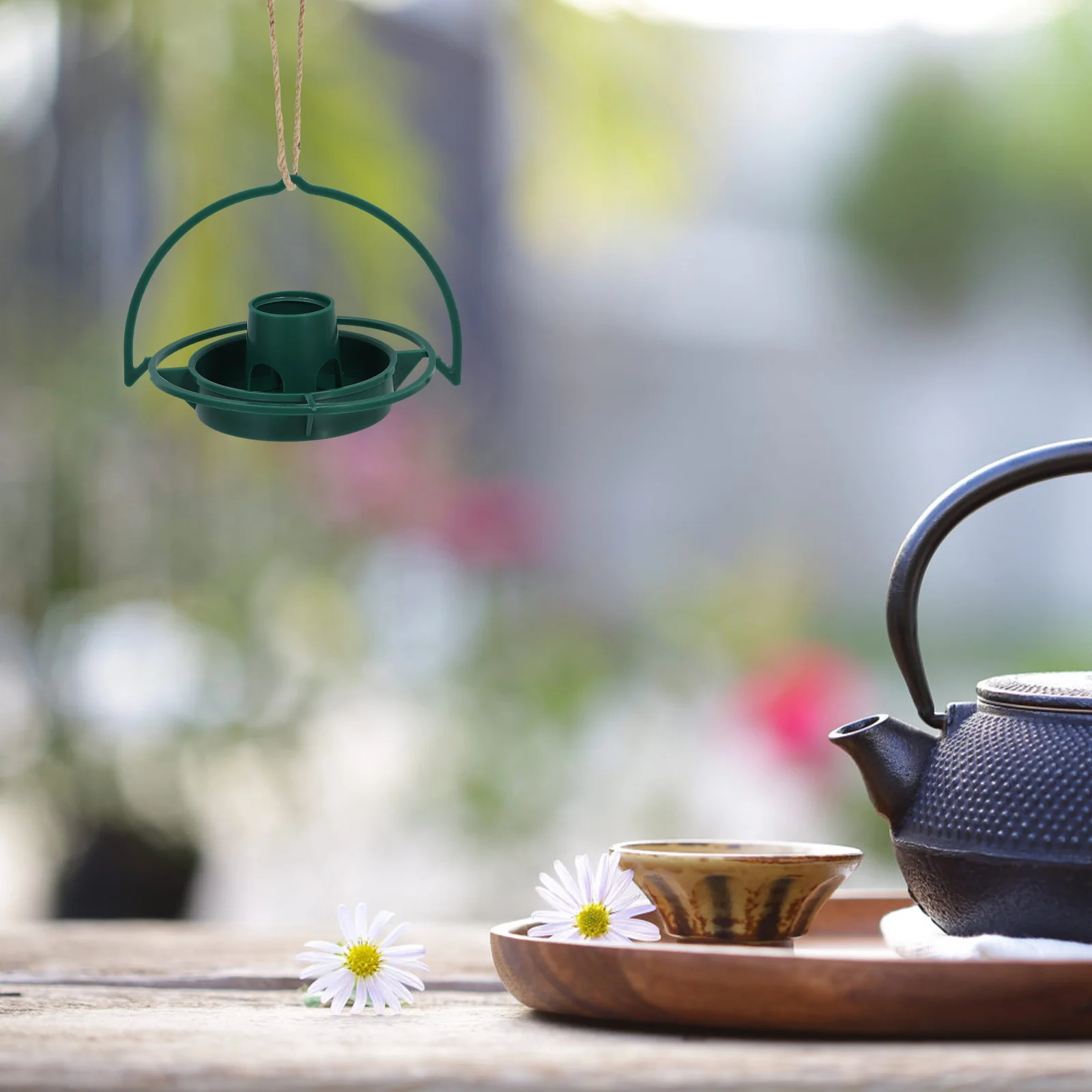 

Compact Plastic Bird Feeder Outdoor Hanging Hummingbird Waterer Garden Balcony Tree Versatile Placement Simple Design