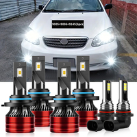 2/4/6x LED Headlights 28000LM High Low Beam 6000K Fog Lamp Bulbs For Toyota Corolla 1993-2000 2005 2006 2007 2008 2009 2010-2015