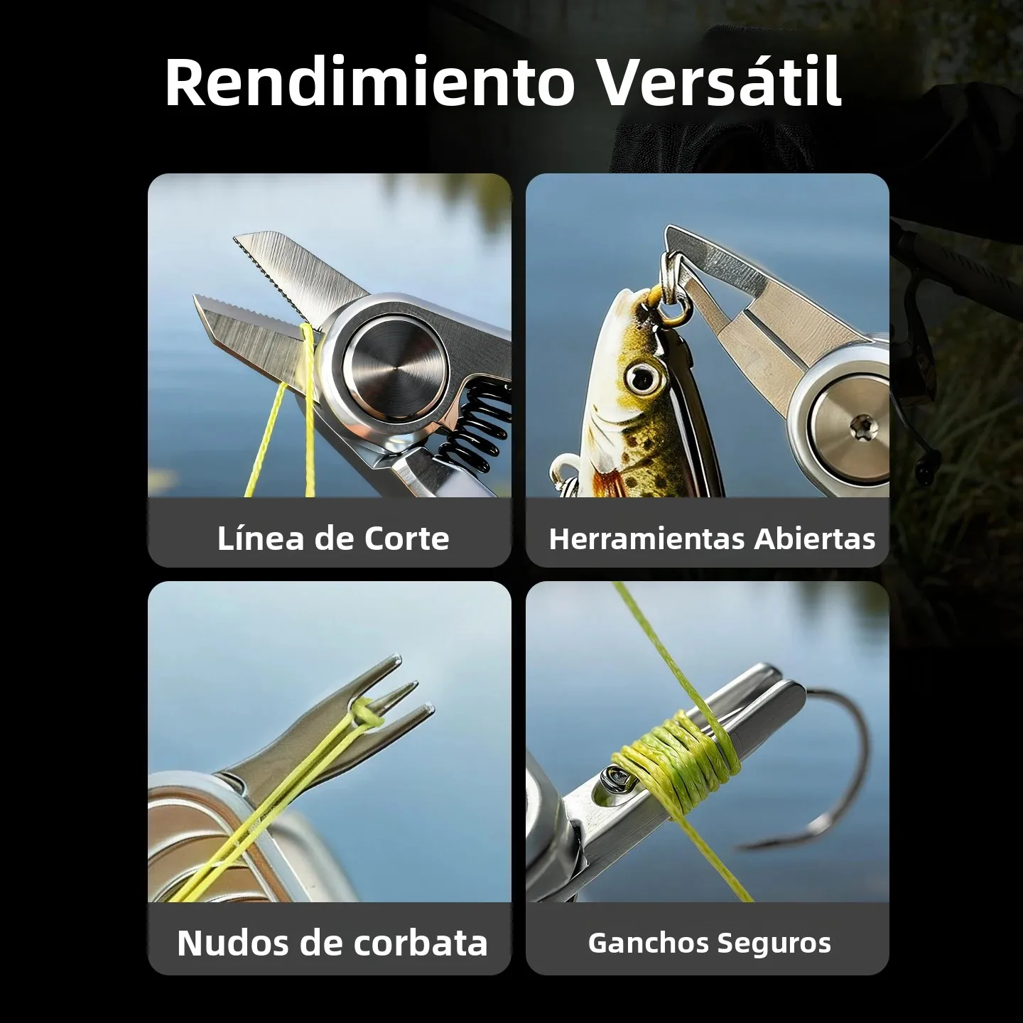 CHILENT Tijeras de Pesca – Alicates Inoxidable para Línea PE/Carbono - imagen 4