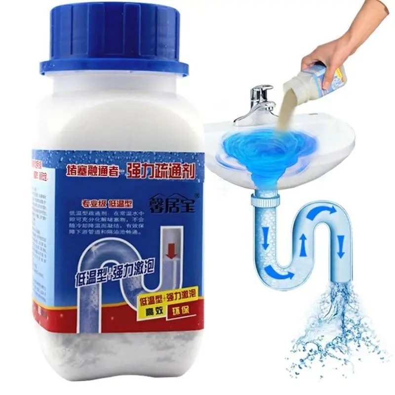 Big Bottle Powerful Pipe Dredging Agent Toilet Cleaner Sink Unblocker Kitchen Sewer Pipe Dredging Agent Drain Cleaner 268G