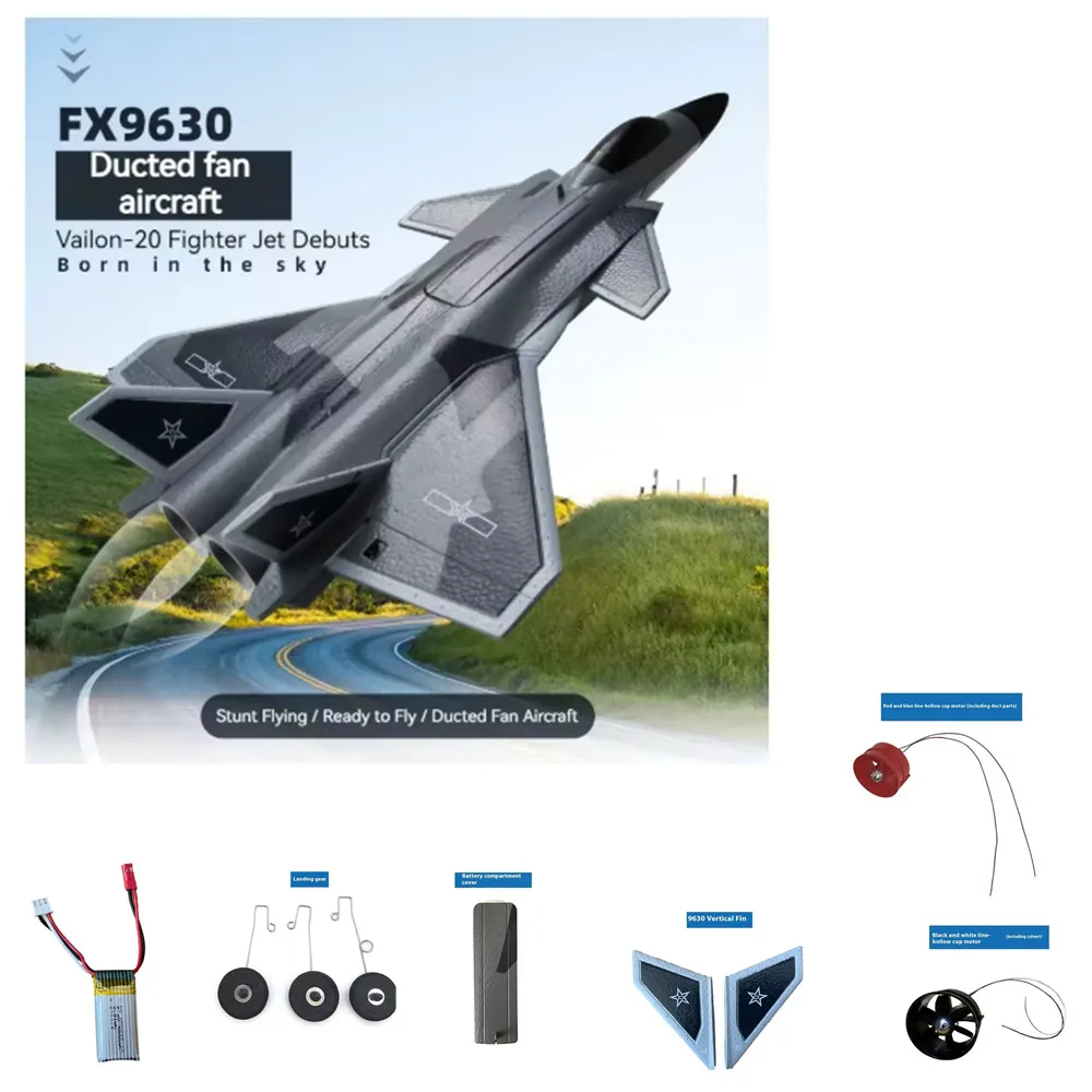 Batterie d'avion FX9630 RC 7.4V 380mAh/lame d'hélice/train d'atterrissage/utilisation pour accessoire FX9630